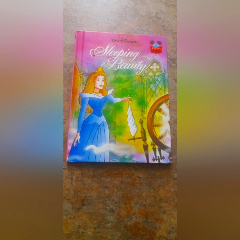 Walt Disney Sleeping Beauty Hardcover Book - Pink & Blue Cover